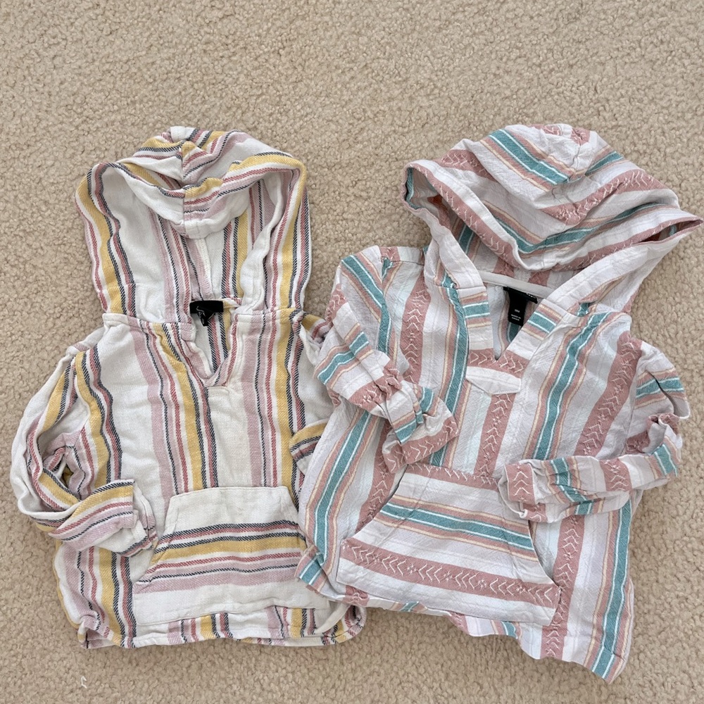 Toddler Boys 18M Art Class Poncho Sweatshirt Hoodie Set of 2